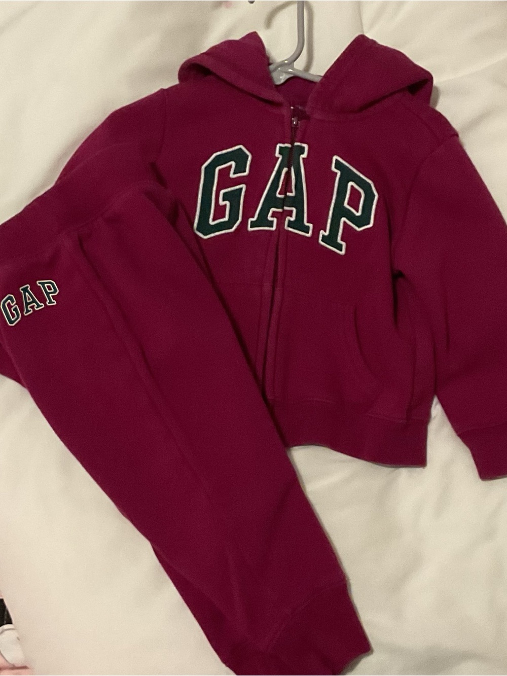 GAP Kids Deep Pink Zip Hoodie & Joggers Set